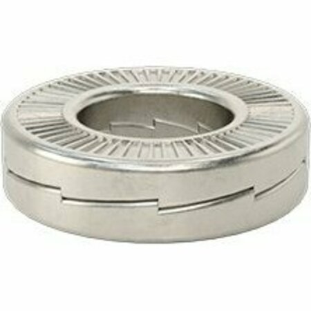 BSC PREFERRED 316 Stainless Steel Wedge Lock Washer for M3.5 and Number 6 Screw Size 0.150 ID 0.300 OD 91812A338